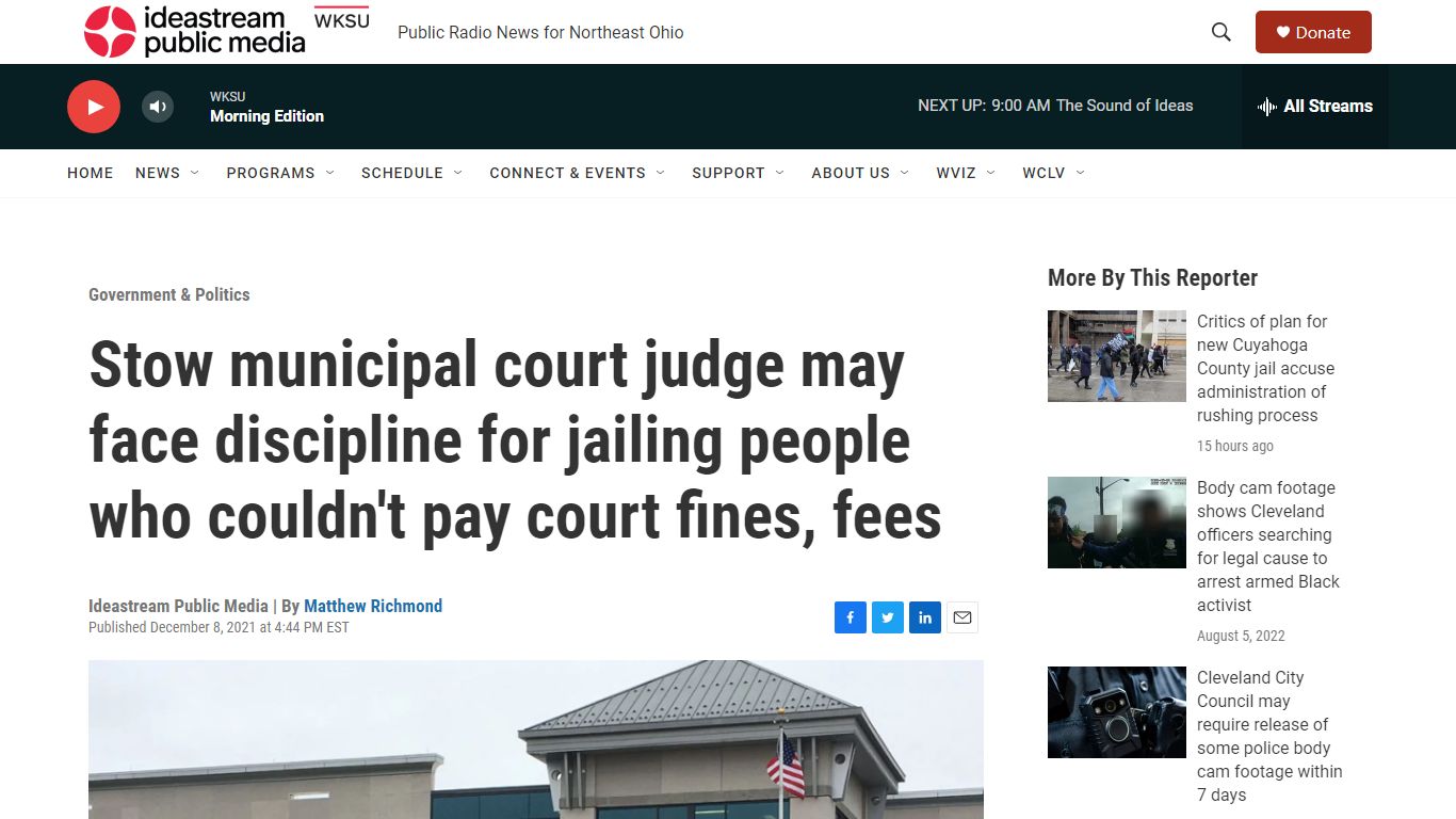 Stow municipal court judge may face discipline for jailing ...
